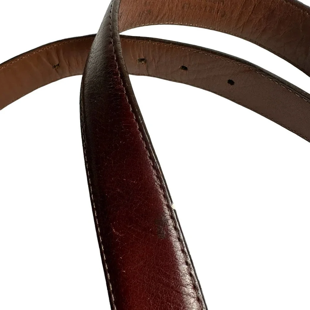 Brighton Belt Men’s 34.5” Brown Leather‎ Crafted in USA